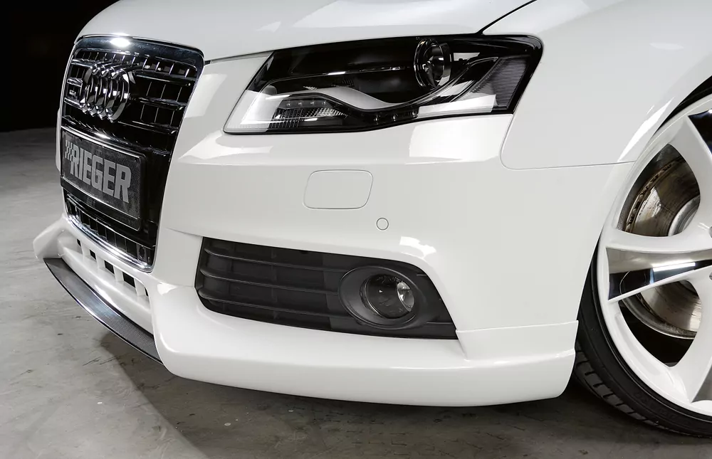 Rieger Spoilerlippe für Audi A4 (B8/B81) - Avant 11.07-12.11 (bis Facelift) carbon optik
