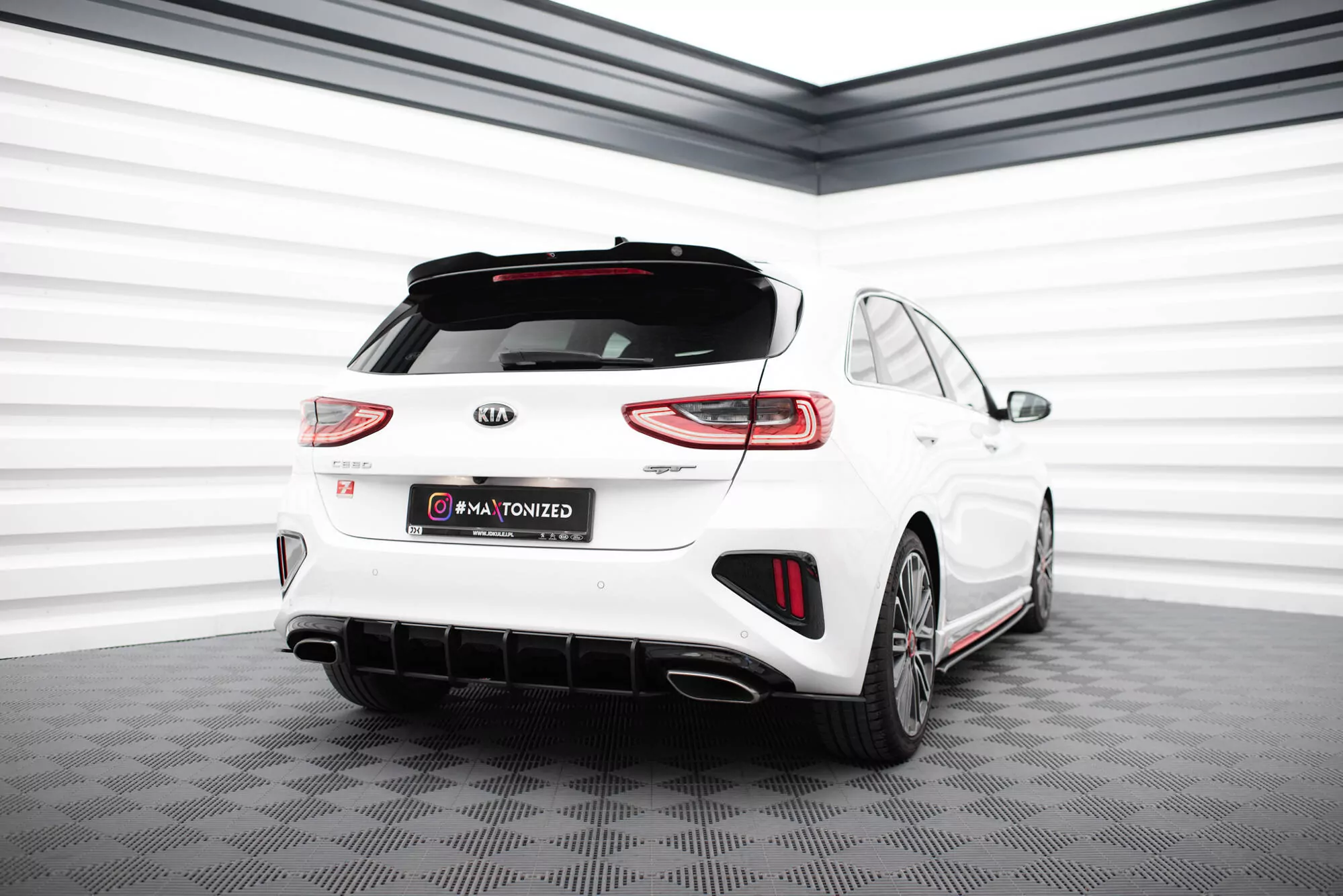 Street Pro Heck Ansatz Flaps Diffusor Für  Kia Ceed GT Mk3