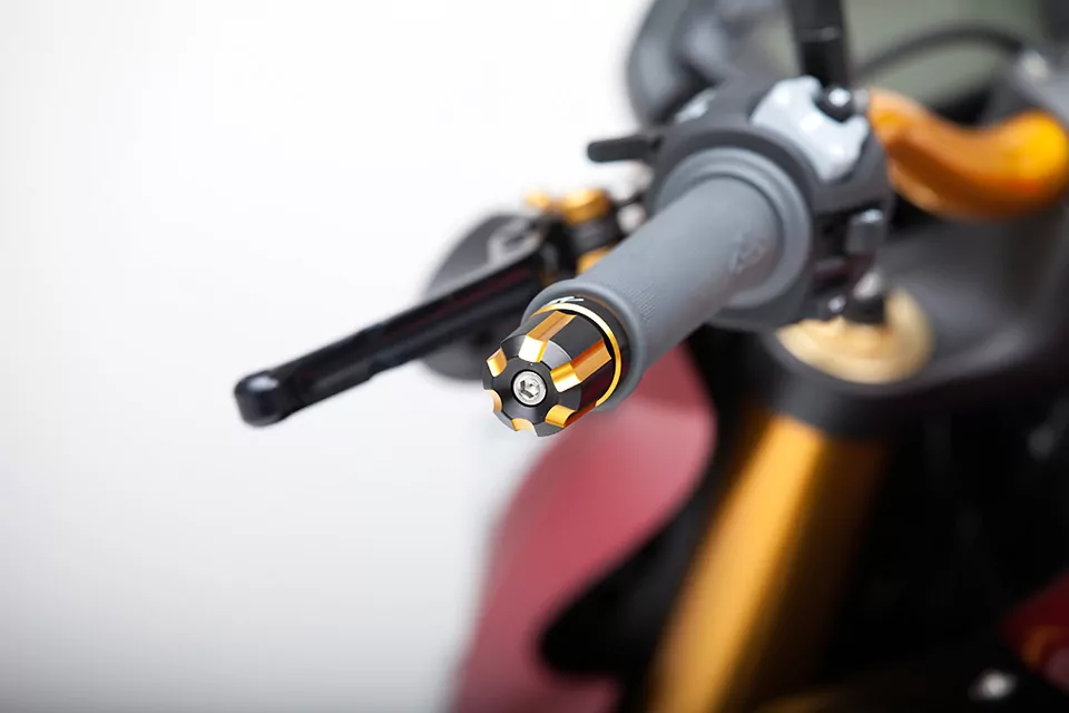 LSL Dual Dise Bar Ends Black/Gold