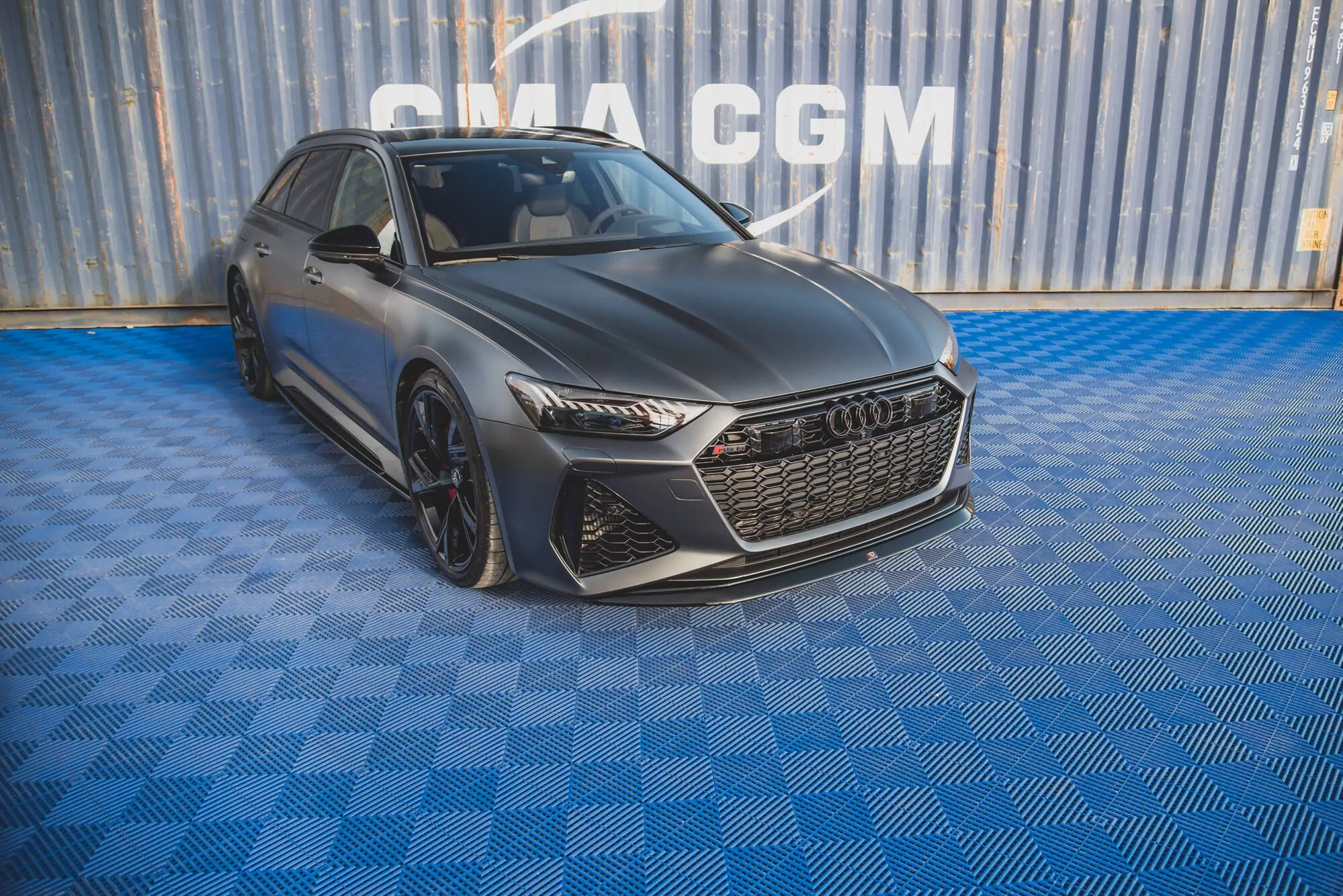 Front Ansatz V.3 Für Audi RS6 C8 / RS7 C8 Schwarz Hochglanz