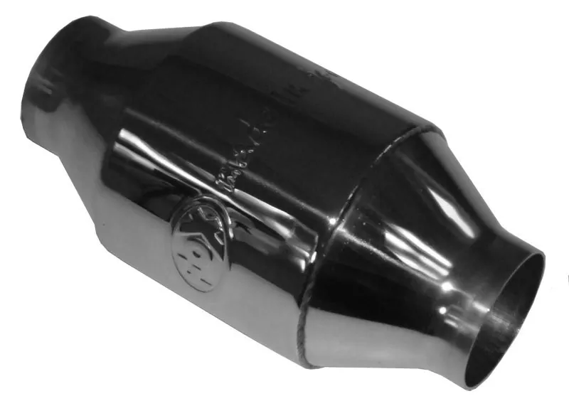 Uni-Metallkat - 200 Zellen - Material: 1.4812  Länge: 230mm/ Anschluss: 62mm  - poliert mit FOX Made in Germany Prägung (ohne Gutachten (laut StVo nicht zugelassen))