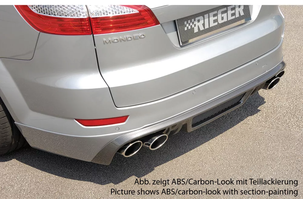 Rieger Heckschürzenansatz SG-Design für Ford Mondeo (BA7) - Turnier 03.07-09.10 (bis Facelift) carbon optik