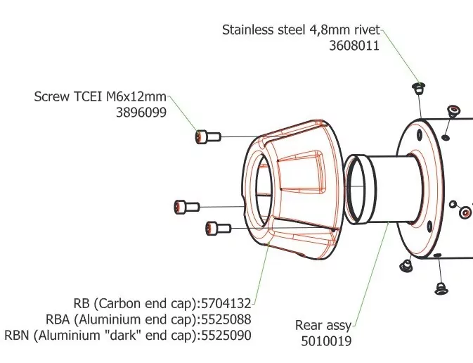 5525088-ARROW Endkappe Endschalldämpfer Rebel