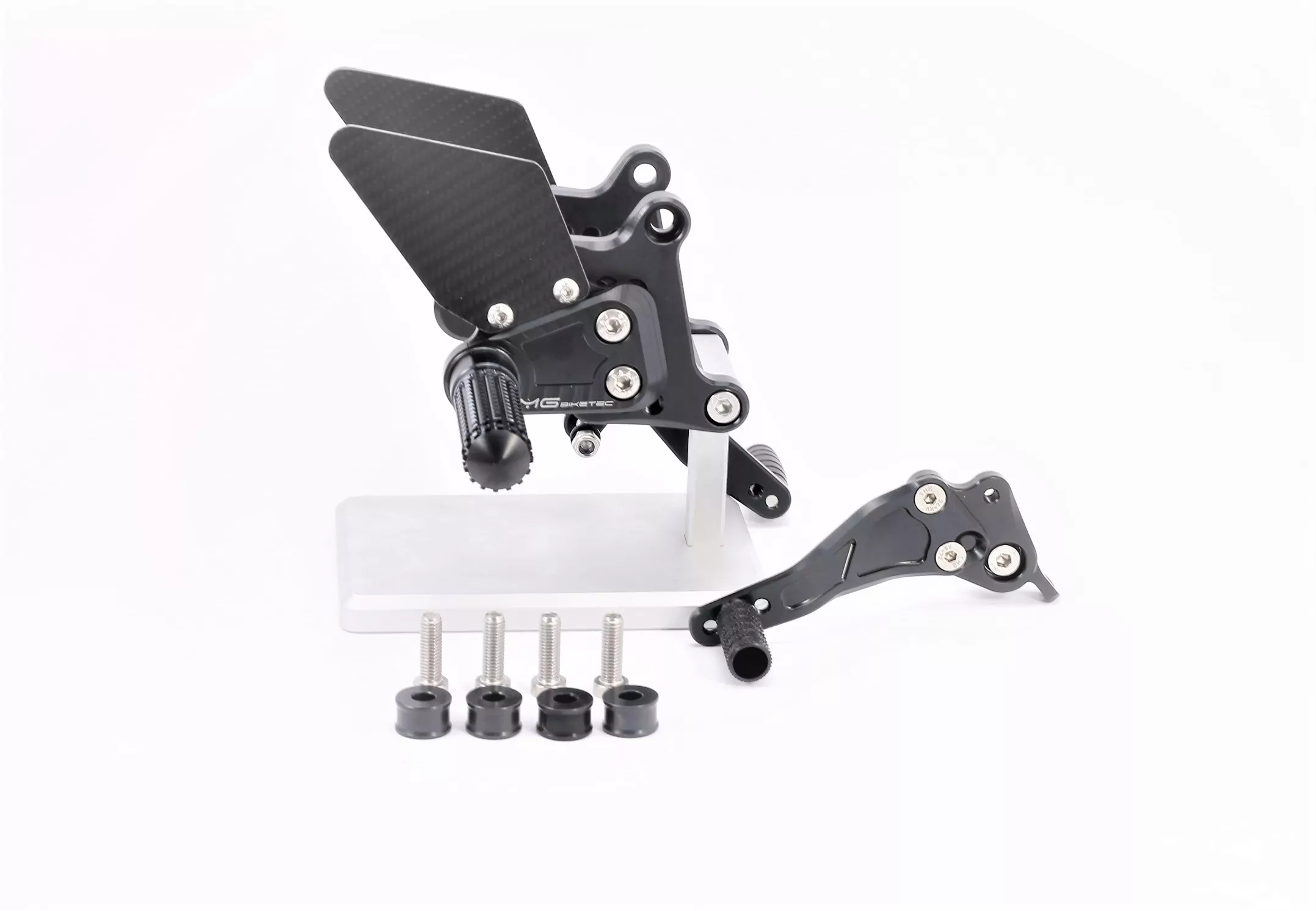 MG Biketec Sportfussrastenanlage / Rastenanlage / Fußrastenanlage mit ABE, gültig in D - A - CH für Ducati 848 ab 2008