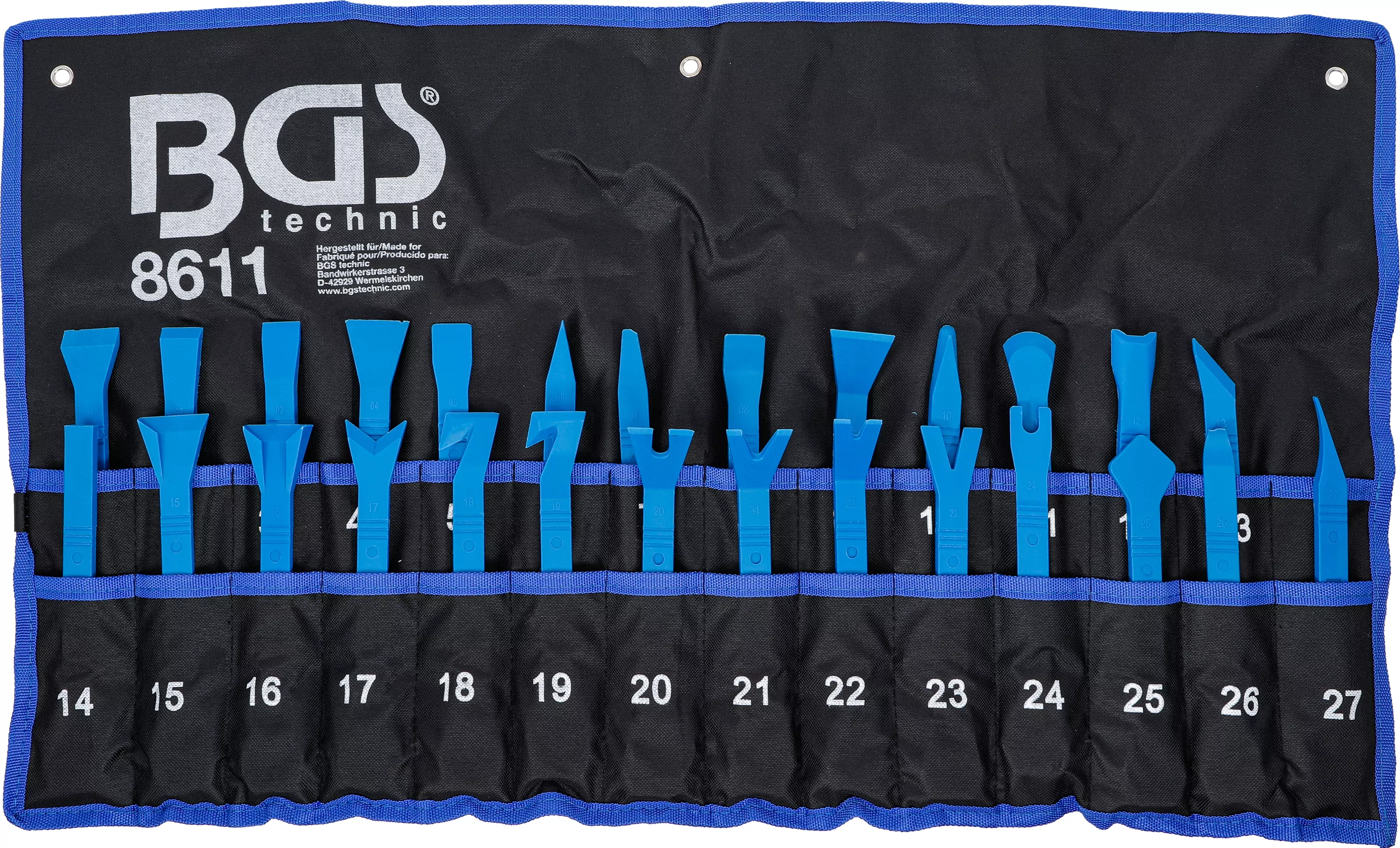 Zierleistenkeil-/Schaber-Satz | 27-tlg.