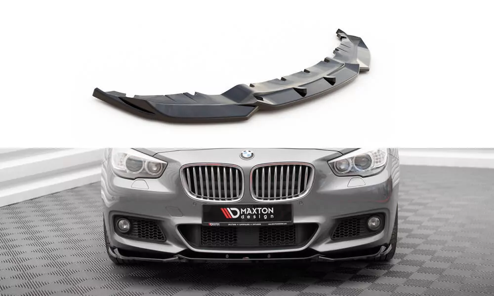 Front Ansatz Für BMW 5er GT M-Paket F07 Schwarz Hochglanz