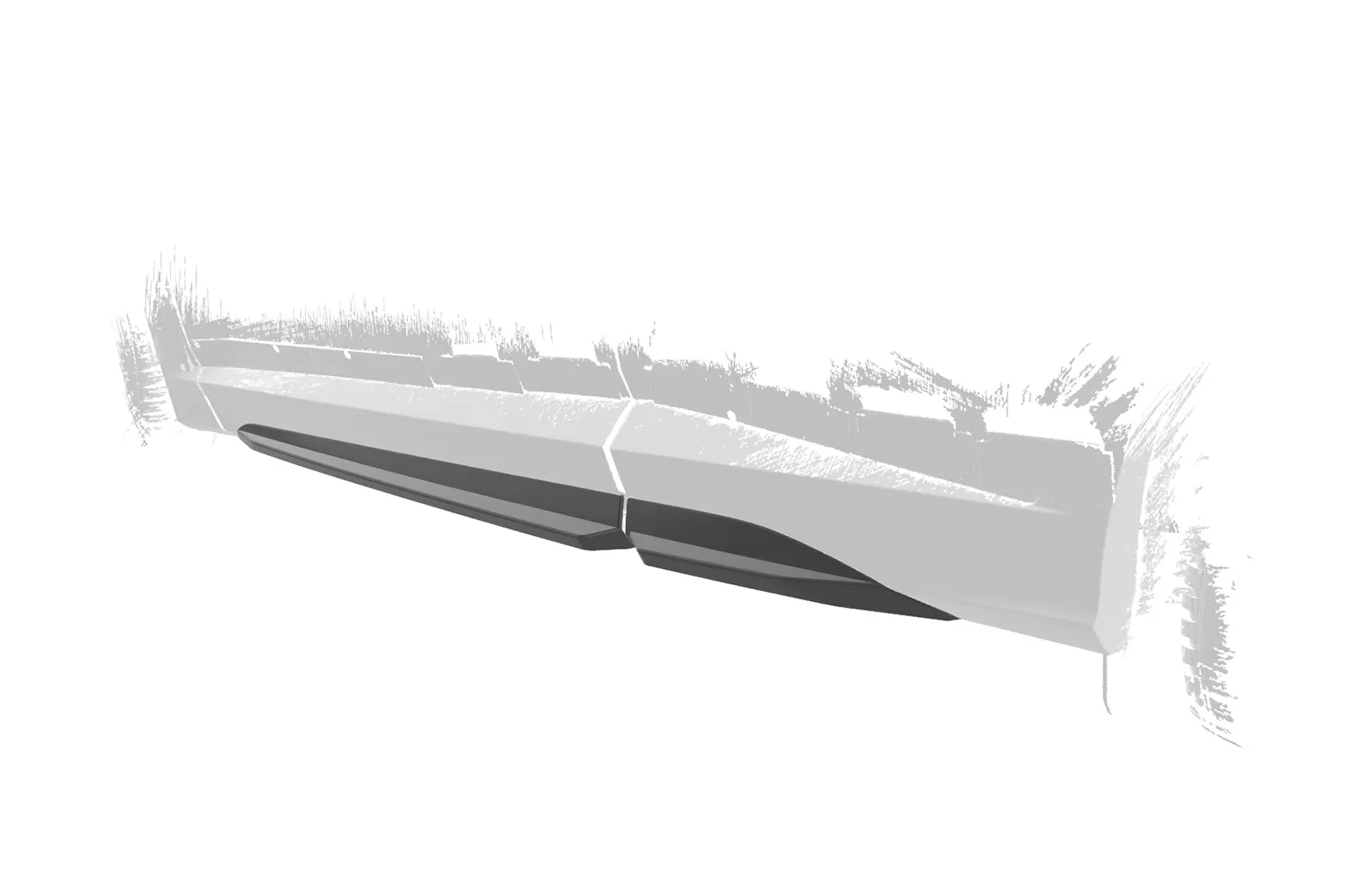Seitenschweller für Hyundai Tucson 4 (NX4) N-Line SS570 Schwarz Strukturiert
