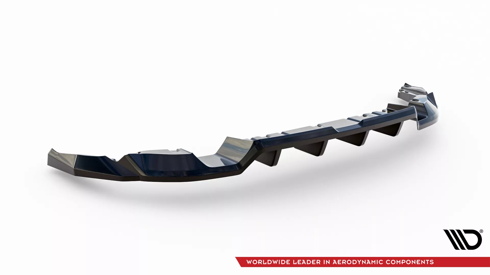 Hinten Splitter (mit Einem Vertikalem Balken) V.1 Toyota GR86 Mk1 Schwarz Hochglanz