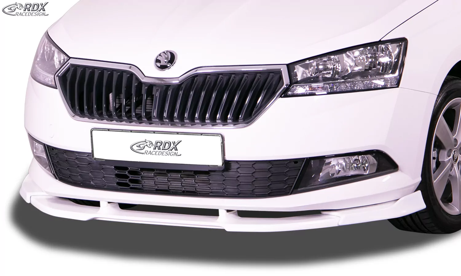 RDX Frontspoiler VARIO-X für SKODA Fabia 3 (5J/NJ) 2019+ Frontlippe Front Ansatz Vorne Spoilerlippe