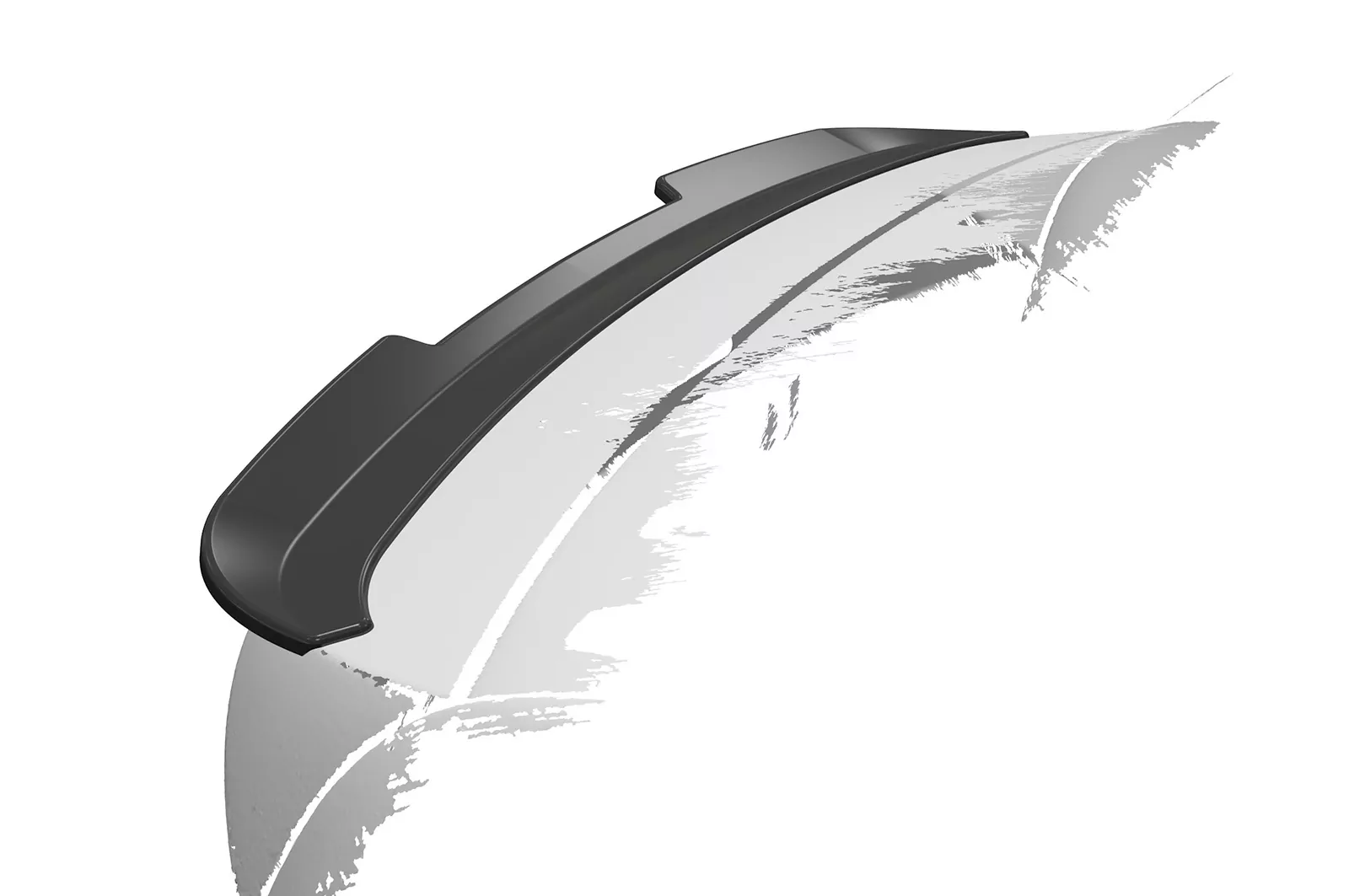 Heckflügel mit ABE für VW Caddy 4 (Typ SA) HF814 Schwarz Strukturiert