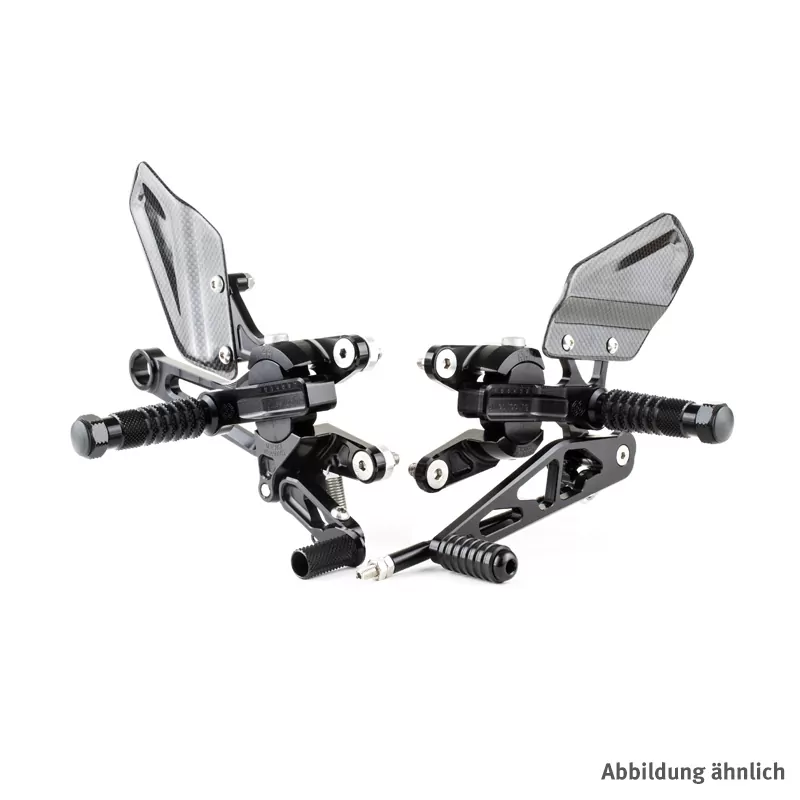 GILLES VCR Fußrastenanlage Tuono V4 1100RR schwarz