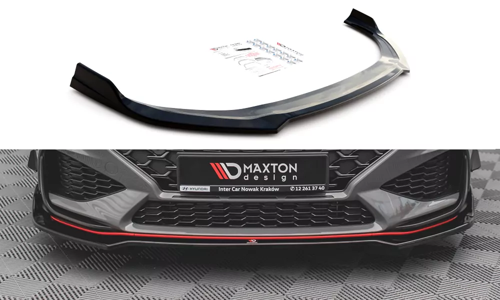 Street+ Spoilerlippe Front Ansatz V.3 Passend Für Hyundai I30 N / I30 N-Line Hatchback/Fastback Mk3 Facelift 