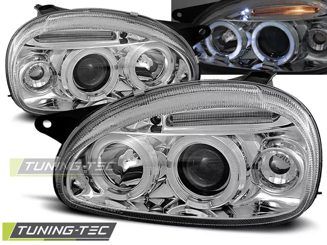 OPEL CORSA B 02.93-10.00 ANGEL EYES CHROME  