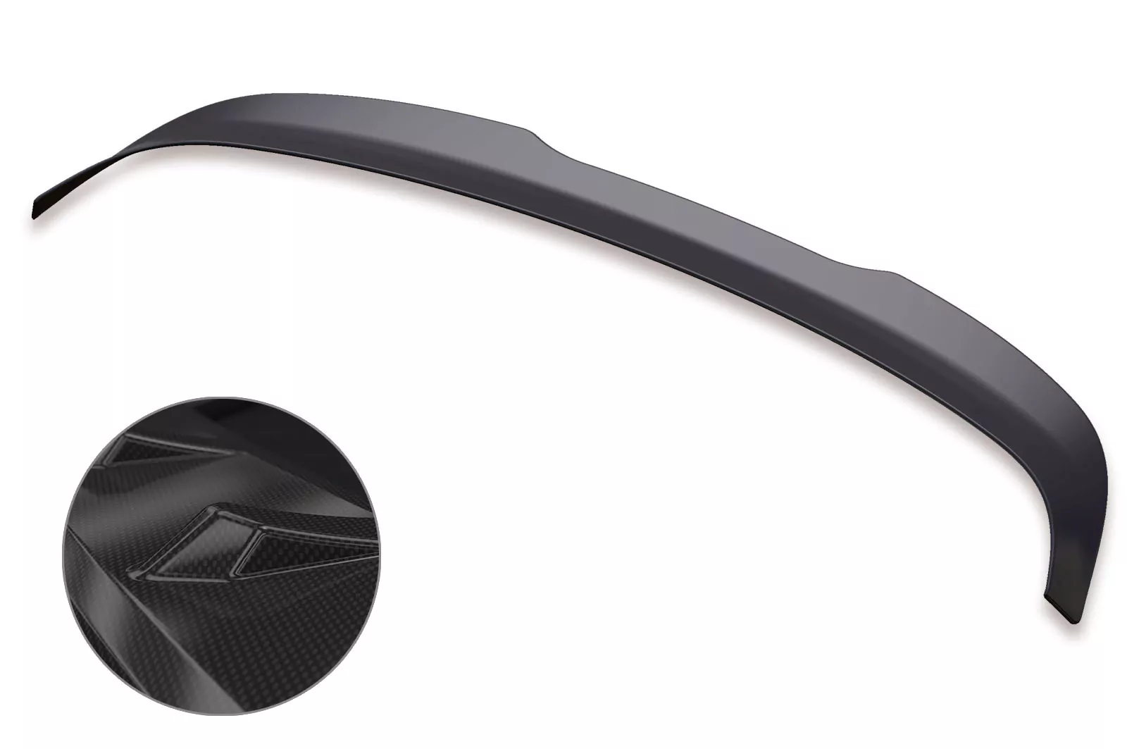 Heckflügel mit ABE für VW Golf 6 GTI/ GTD/ R/ R-Line HF639-C Carbon Look Hochglanz