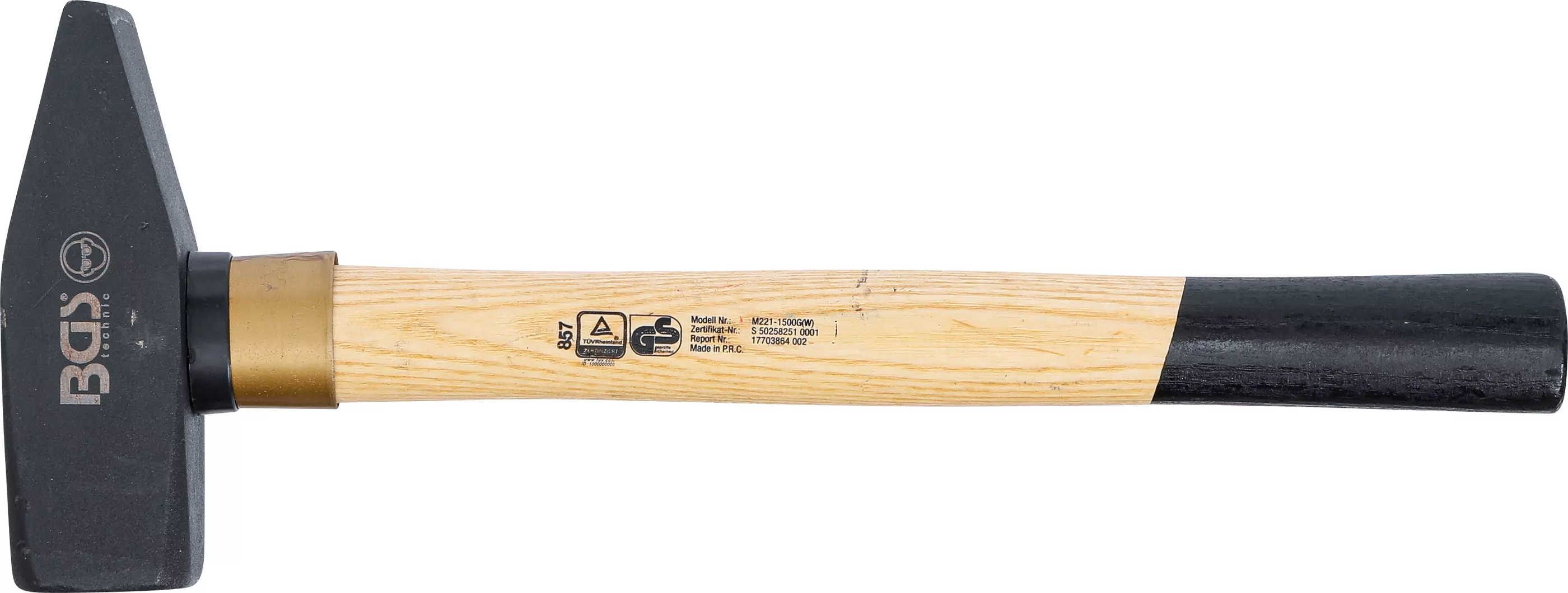 Schlosserhammer | Holz-Stiel | DIN 1041 | 1500 g