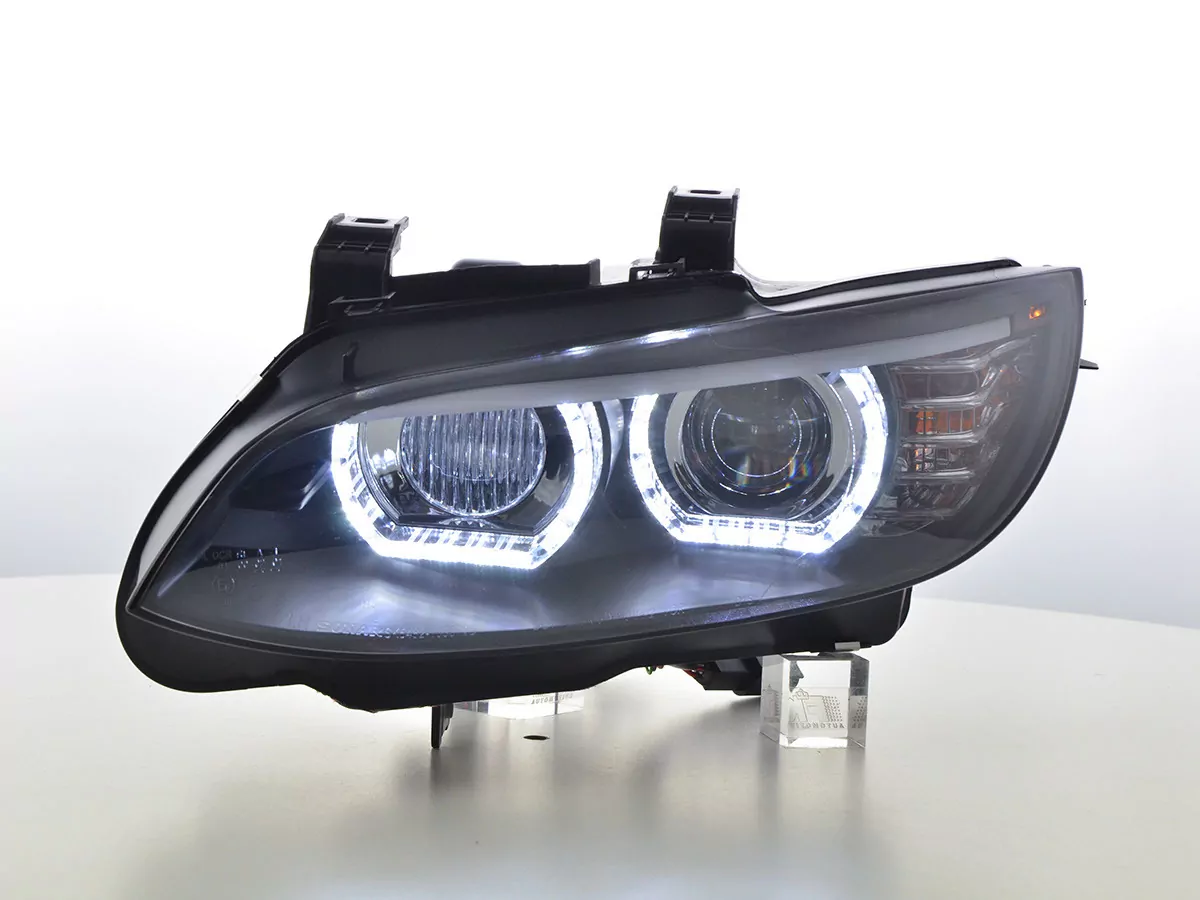 Scheinwerfer Set Xenon Daylight LED Tagfahrlicht mit AFS BMW 3er E92/E93 Bj. 06-10 schwarz
