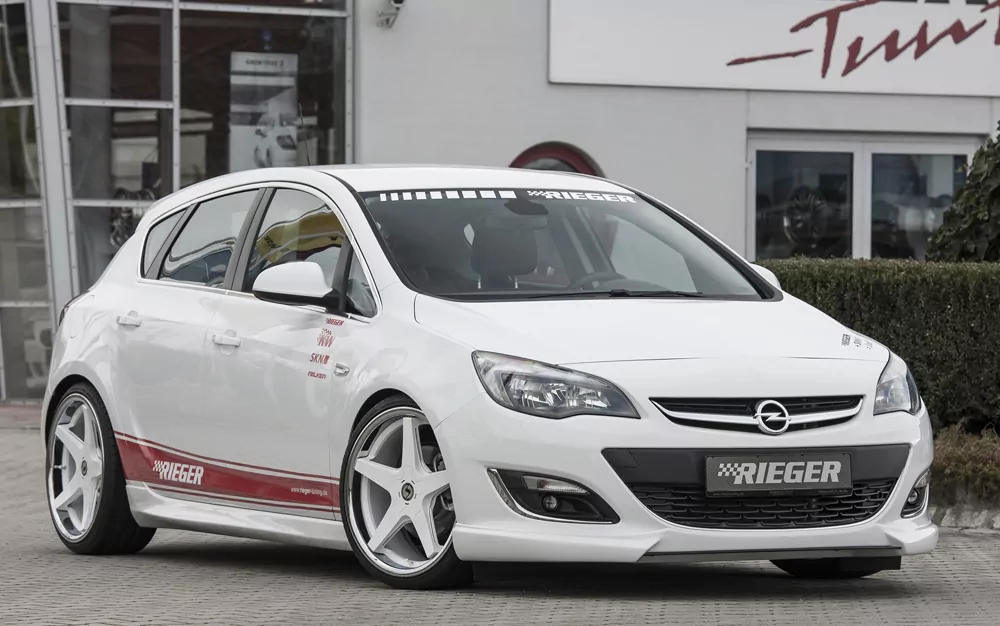 Rieger Spoilerschwert für Opel Astra J | Schrägheck 10.12- (ab Facelift) für Spoilerlippe 51320