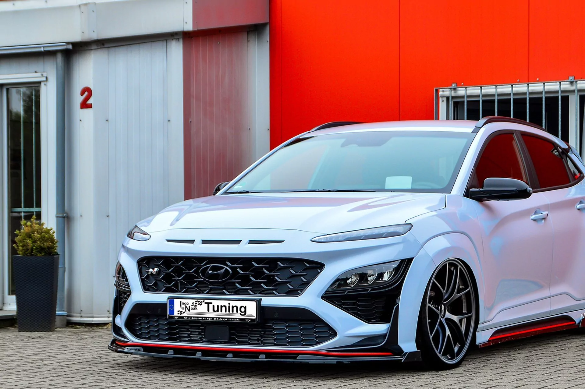 Cup Frontspoilerlippe mit Wing  für Hyundai Kona N + N-Line ab Bj.2020-
