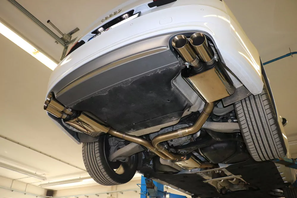 Audi S8 Typ 4H  Endschalldämpfer rechts/links zweiflutig - 2x90 Typ 25 rechts/links