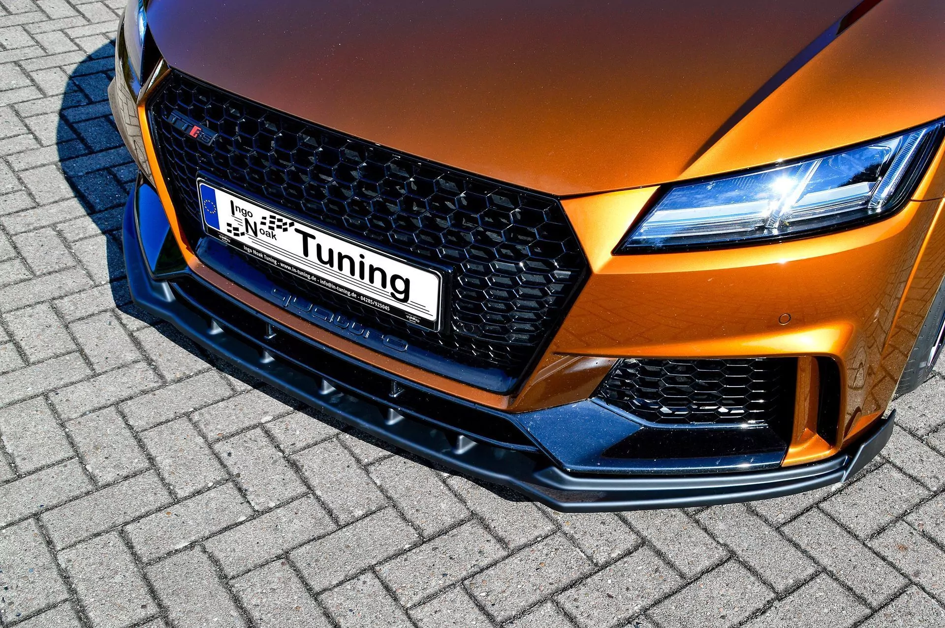 Spoilerschwert Frontspoiler Cuplippe mit Wing aus ABS für Audi TTRS 8S
