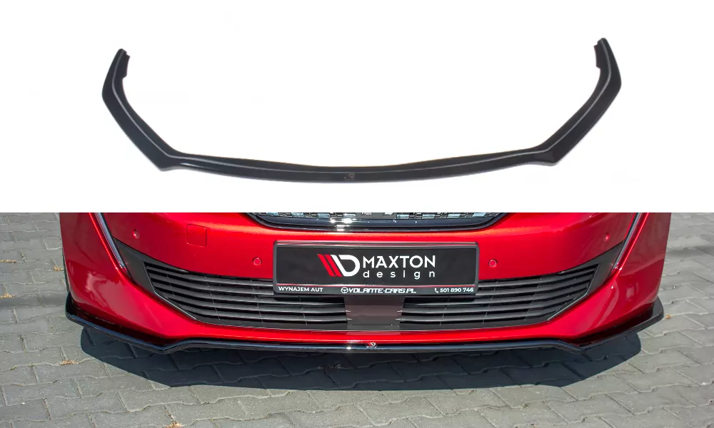 Front Ansatz Passend Für V.1 Passend Für Peugeot 508 Mk2 Schwarz Hochglanz Schwarz Hochglanz