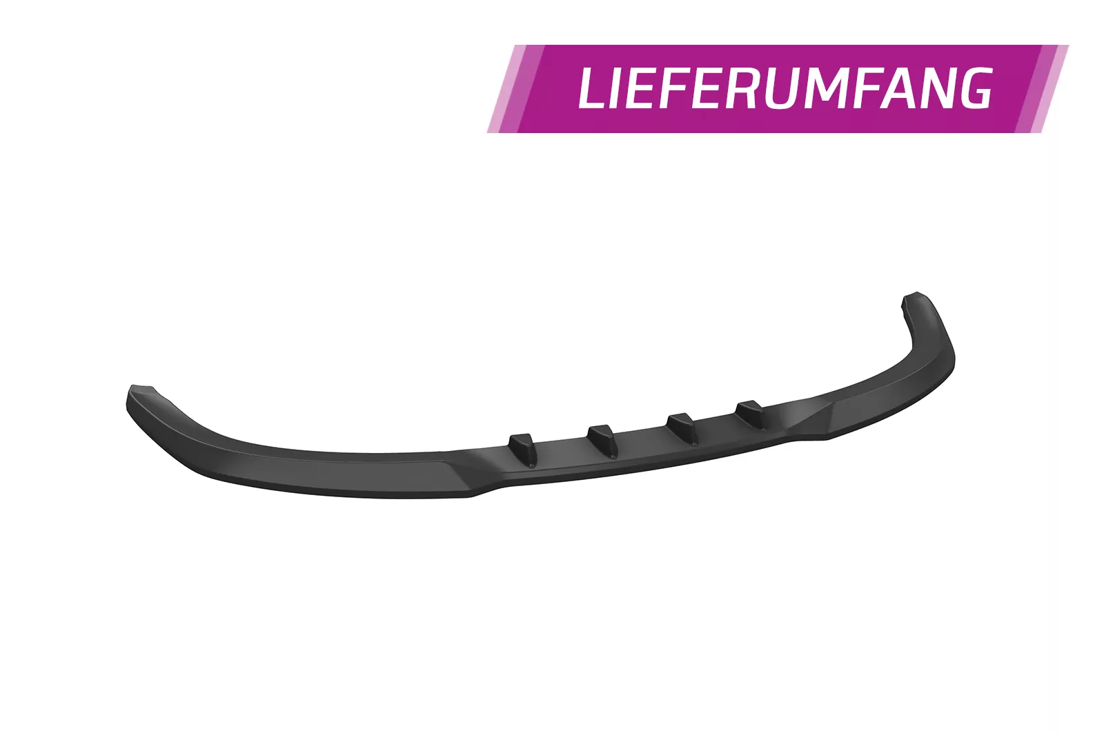 Cup-Spoilerlippe mit ABE für Audi A3 (8P/8PA) CSL497 Schwarz Strukturiert