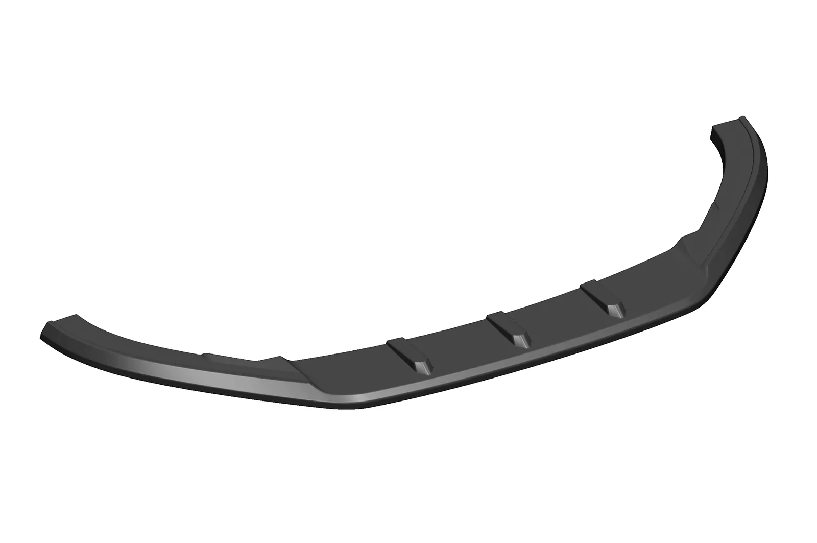 Cup-Spoilerlippe mit ABE für VW Polo V (Typ 6R, 6C) R-Line CSL400 Strukturiert (schwarz matt)