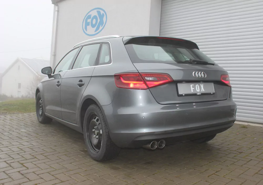 Audi A3 - 8V Sportback  Endschalldämpfer einseitig - 2x80 Typ 25