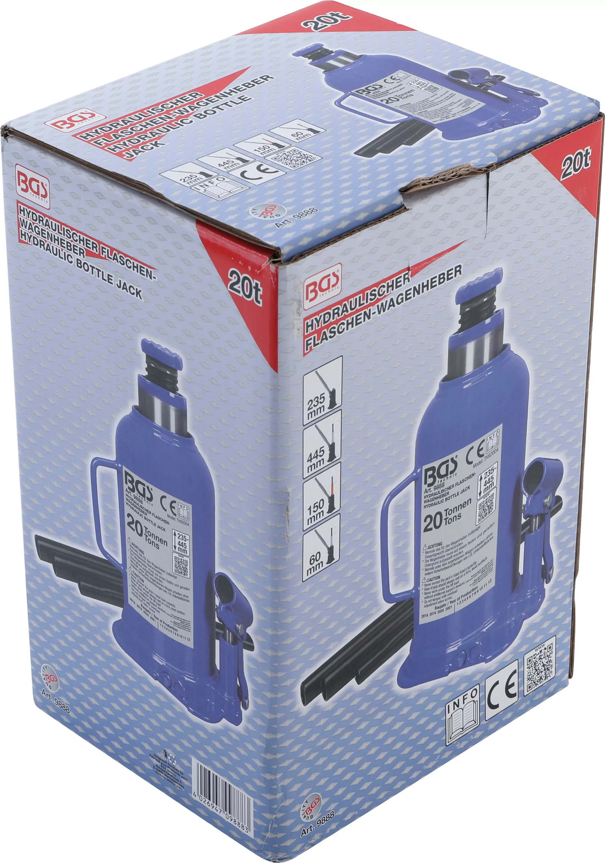 Hydraulischer Flaschen-Wagenheber | 20 t
