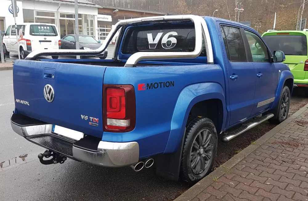 VW Amarok 4x4  Endrohr rechts zur Seite - 2x115x85 Typ 38 rechts
