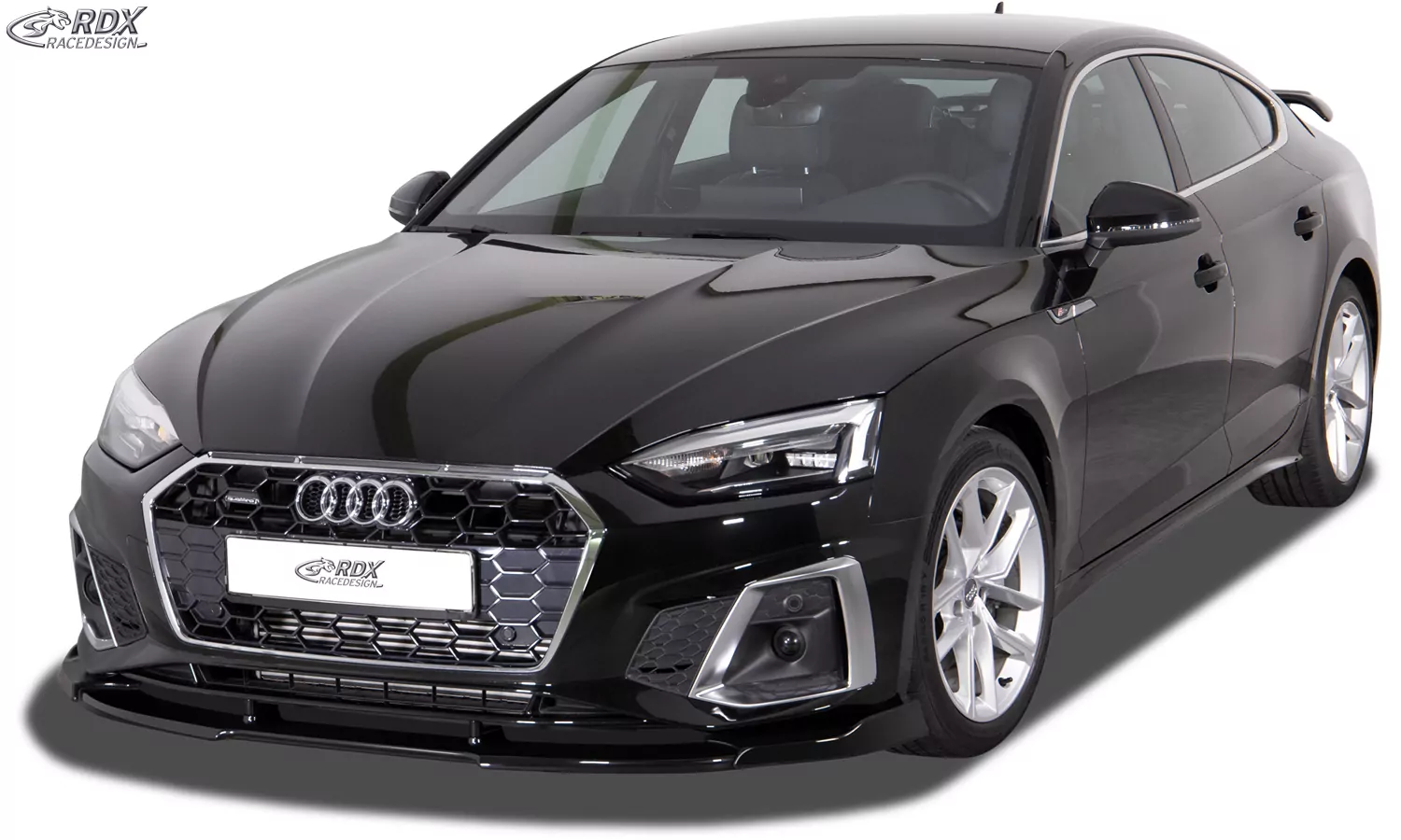 RDX Frontspoiler VARIO-X für AUDI A5 S-Line / S5 (F5, 2020+) (Coupe + Cabrio + Sportback) Frontlippe Front Ansatz Vorne Spoilerlippe