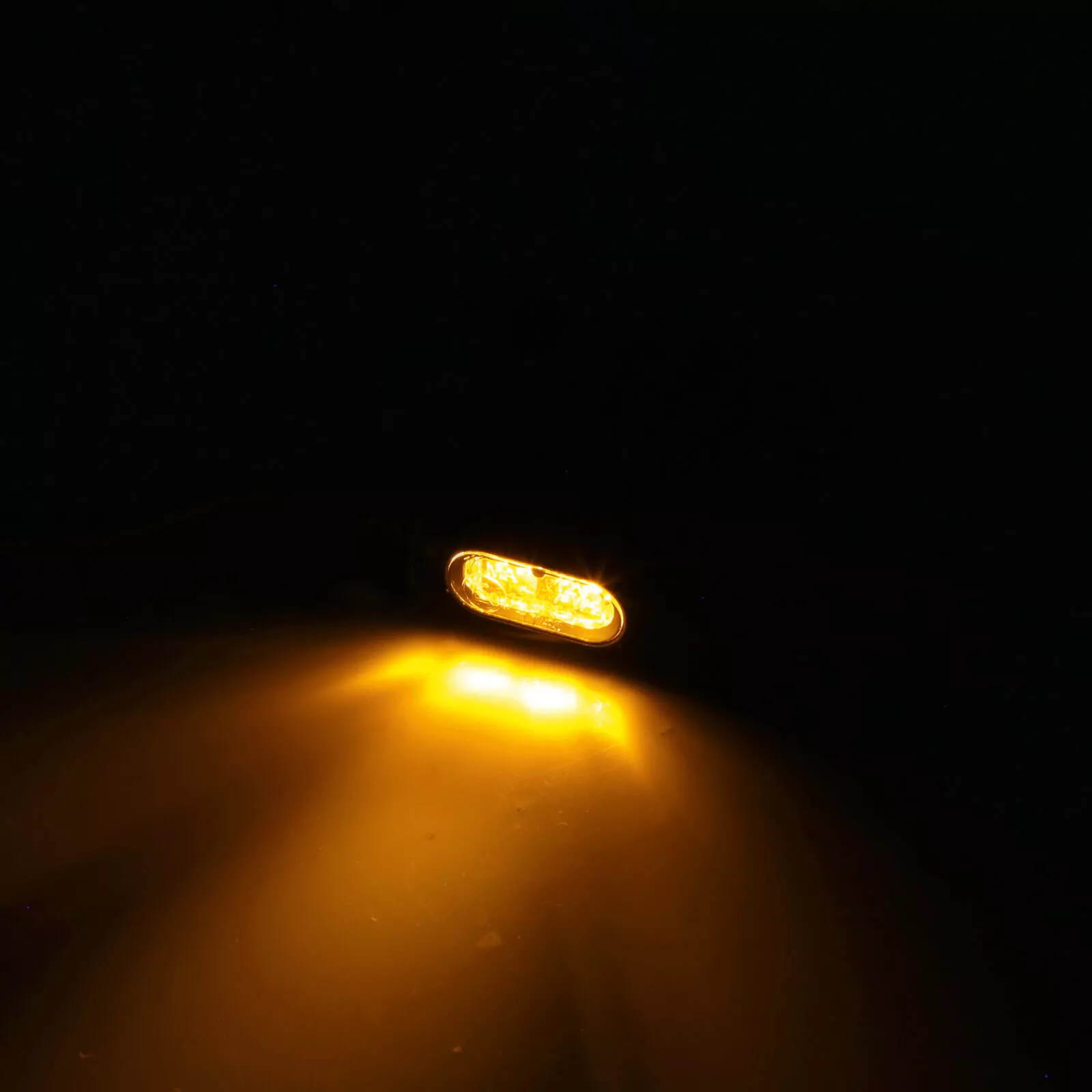 HIGHSIDER Pro Little Bronx LED Indicator Gehäuse  Schwarz / Linse Rauchgrau (Paar), Vorn & Hinten