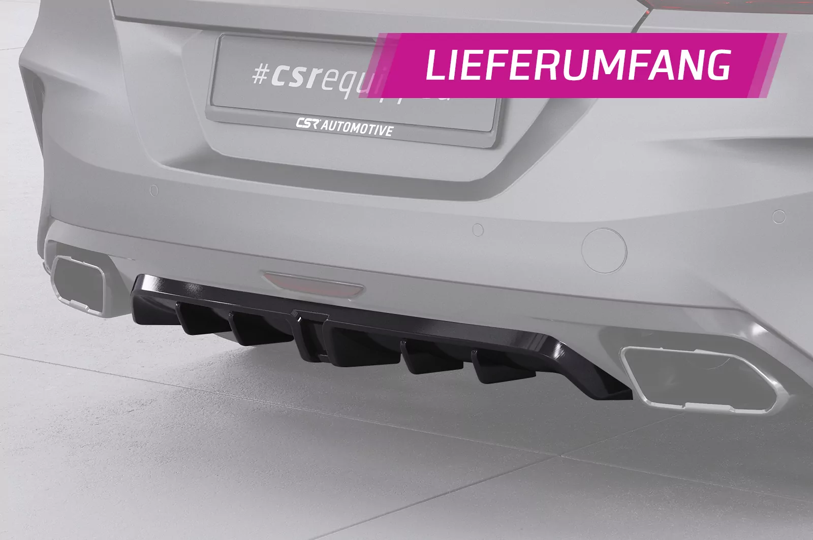 Heckansatz für BMW Z4 (G29) M40i HA285 Schwarz Strukturiert