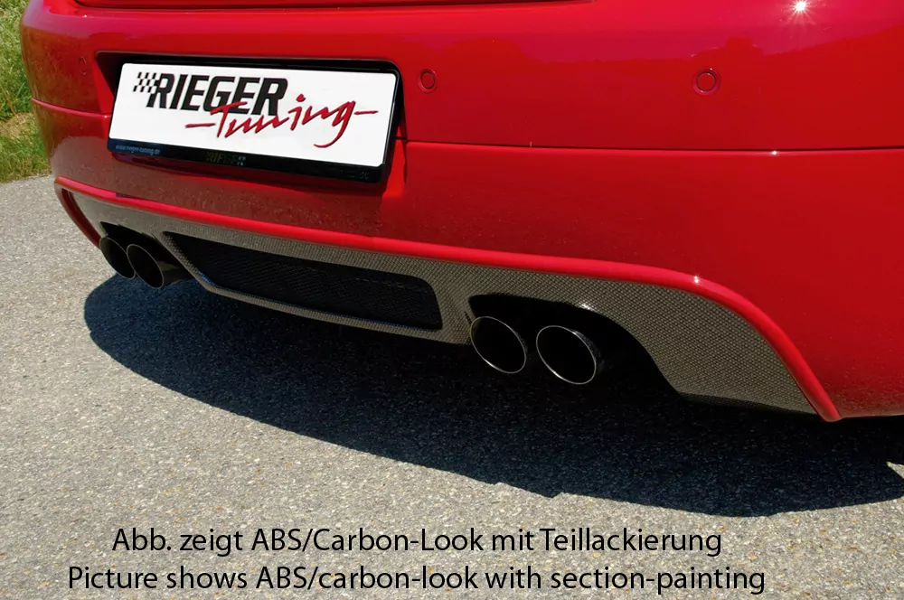 Rieger Heckansatz für VW Golf 5 - 3-tür.  für Golf 5 und Golf 5 GTI carbon optik