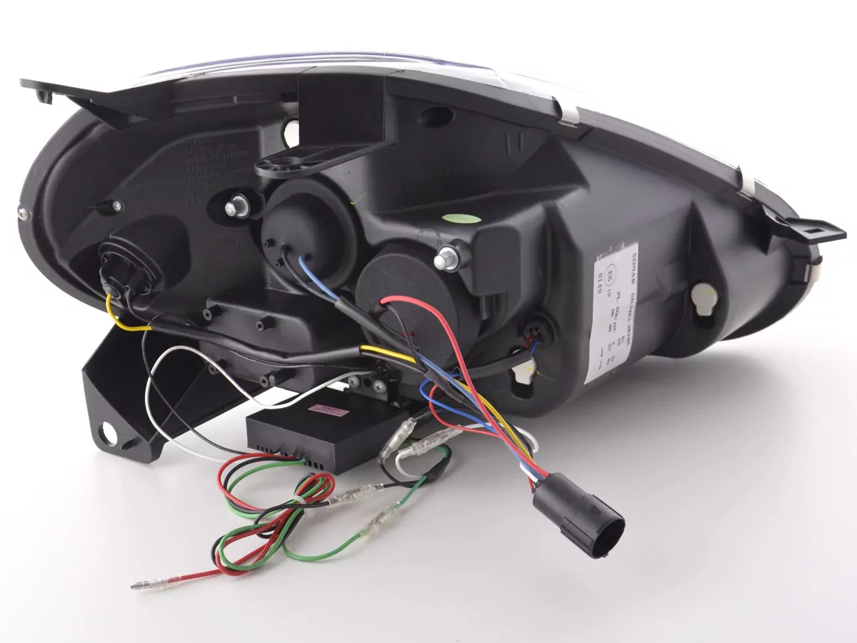 Scheinwerfer Set Daylight LED Tagfahrlicht Fiat Grande Punto 199 schwarz