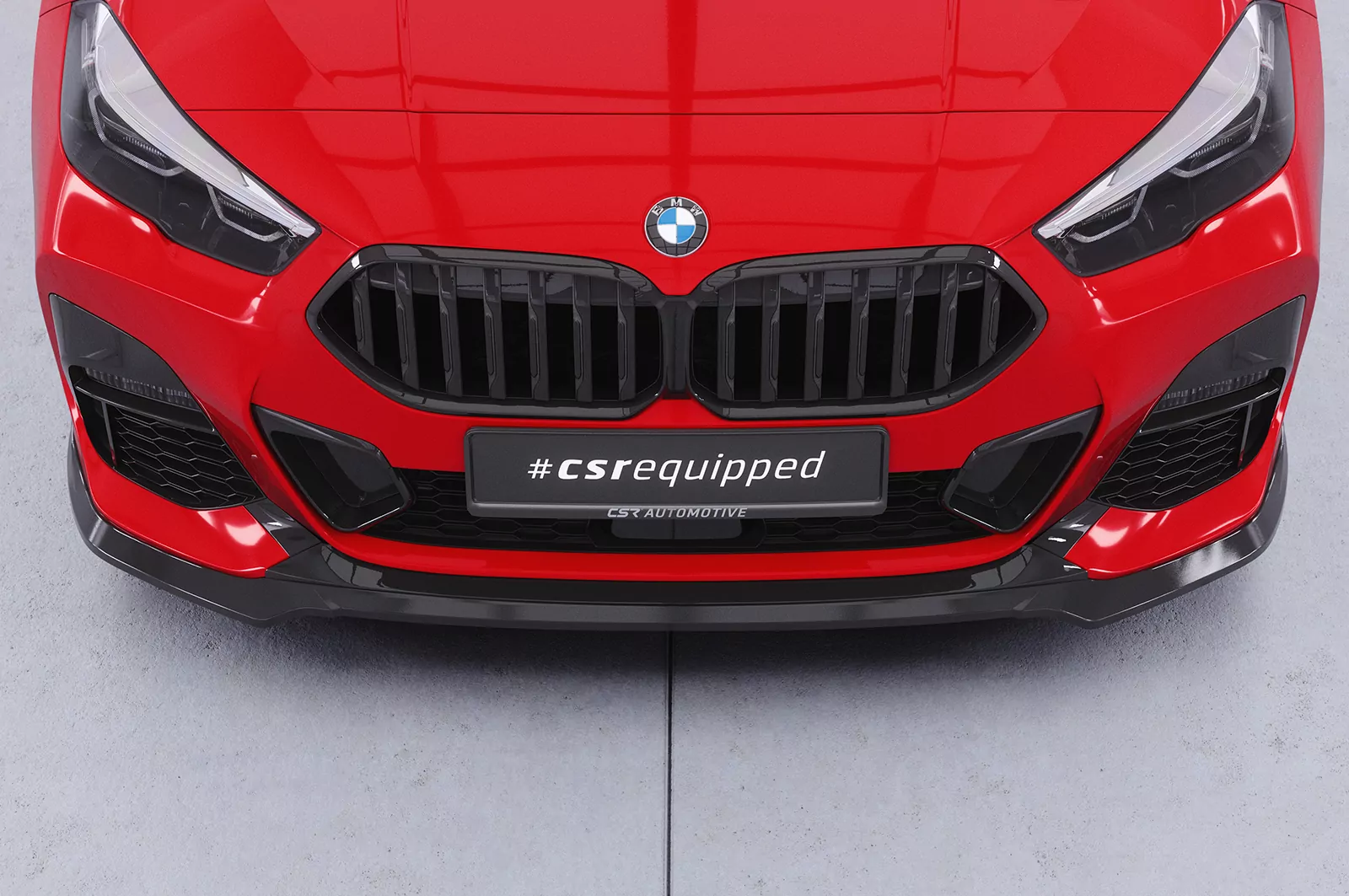 Cup-Spoilerlippe mit ABE für BMW 2er (F44) M-Sport / M2 CSL593 Schwarz Strukturiert