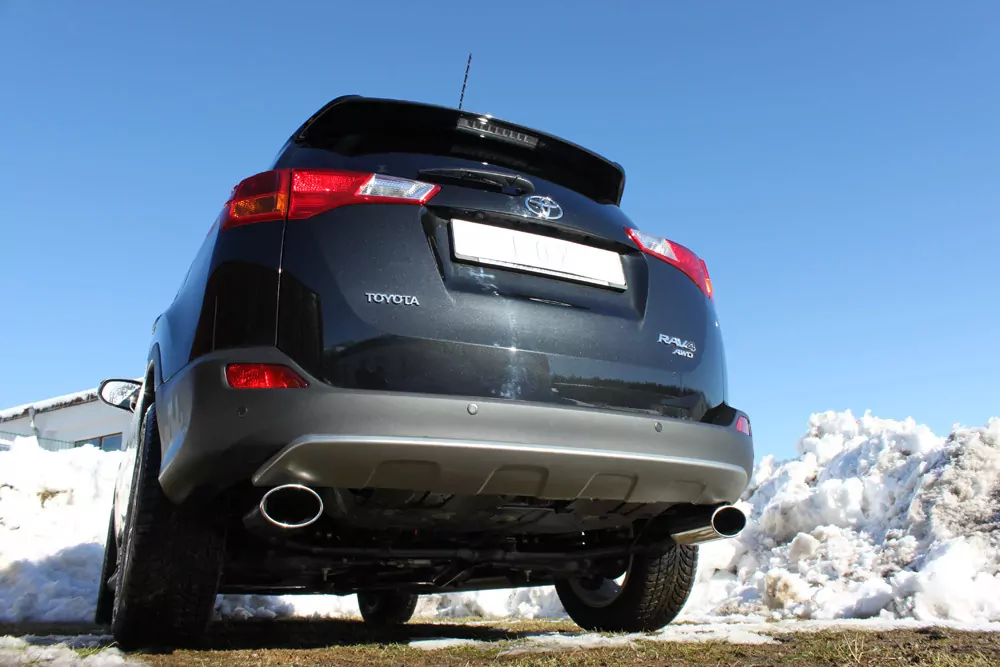 Toyota RAV 4 IV  Endrohrsystem rechts/links passend auf original Mittelschalldämpfer - 140x90 Typ 44 rechts/links