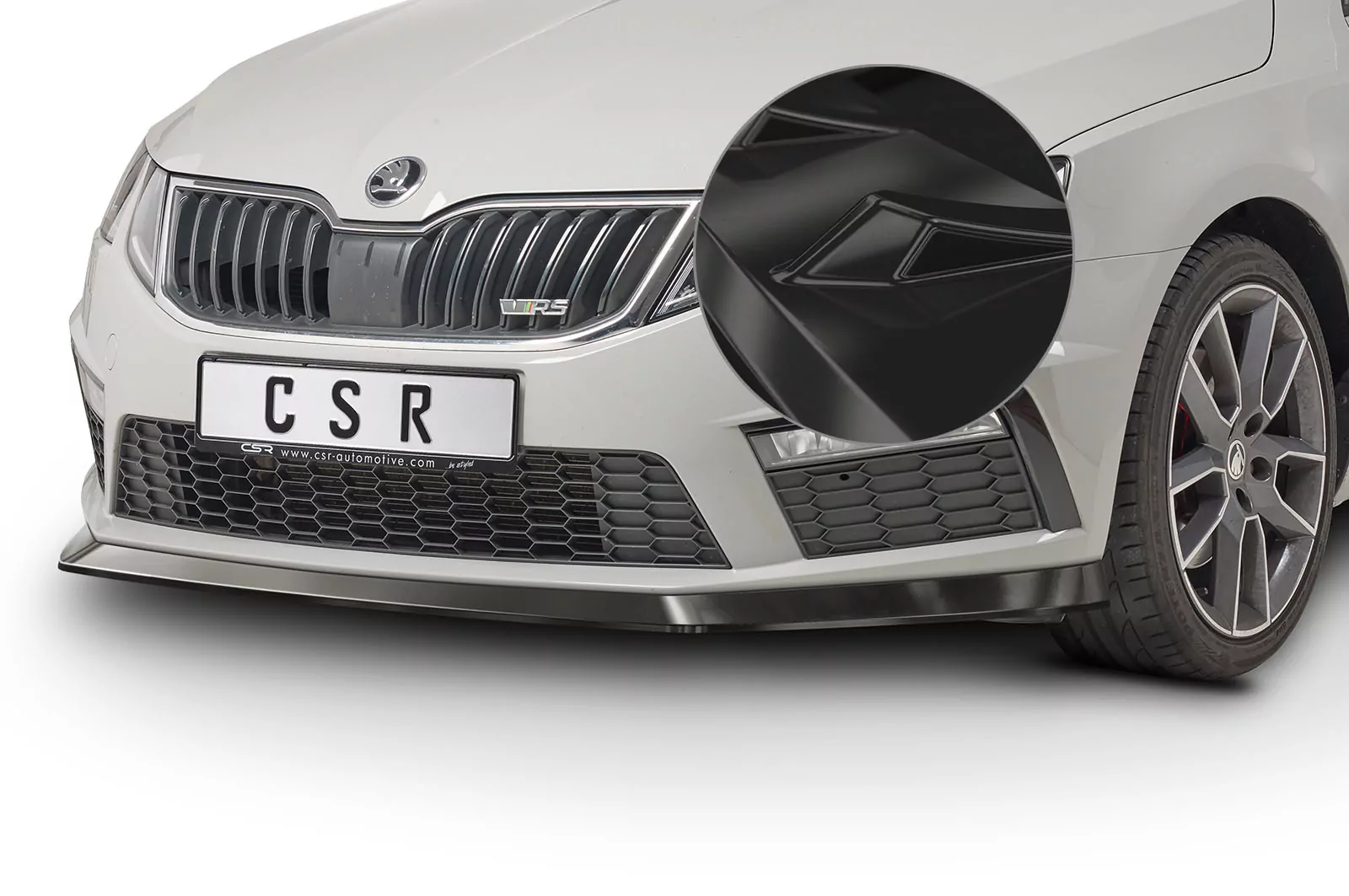 Cup-Spoilerlippe mit ABE für Skoda Octavia III 5E RS Glossy (schwarz hochglanz)
