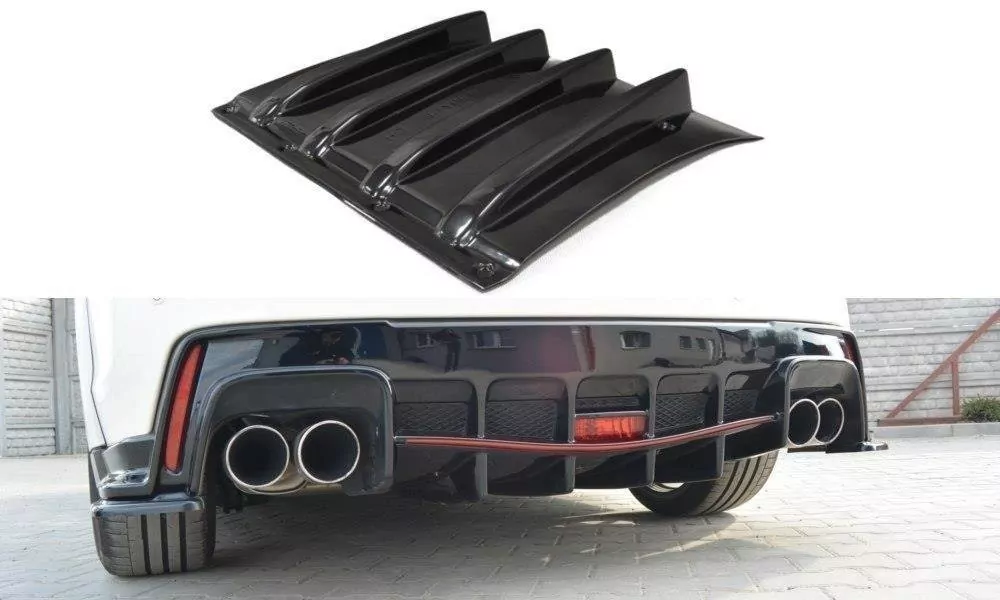 Diffusor Heck Ansatz Passend Für Passend Für HONDA CIVIC IX TYPE R Schwarz Hochglanz Schwarz Hochglanz