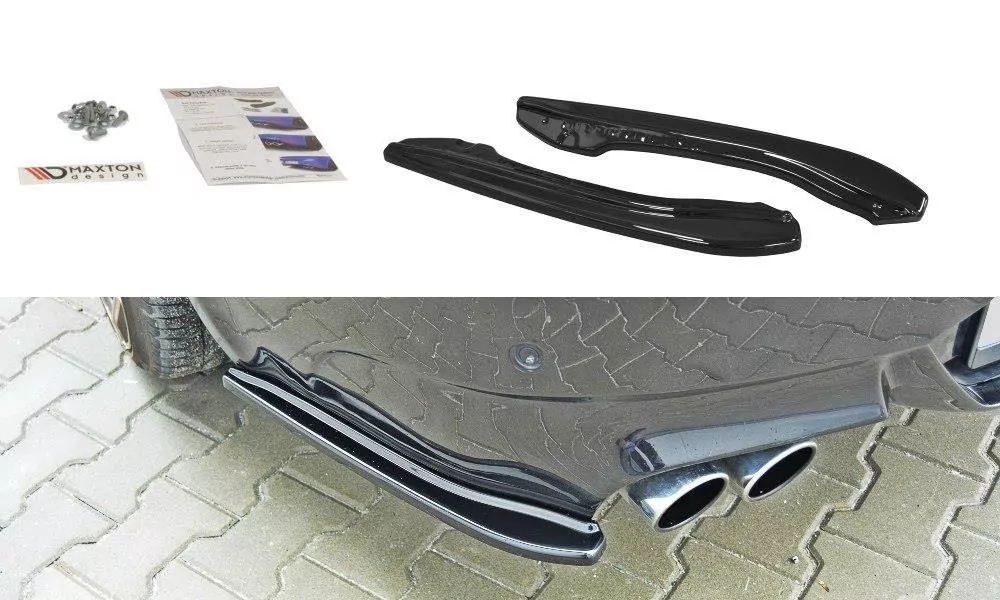 Heck Ansatz Flaps Diffusor Passend Für Diffusor Passend Für BMW M6 E63 Schwarz Hochglanz Schwarz Hochglanz
