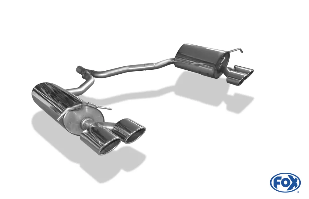Mercedes C-Klasse 4-Zylinder Coupe C204  Endschalldämpfer rechts/links inkl. Y-Verbindungsrohr - 2x115x85 Typ 32 rechts/links
