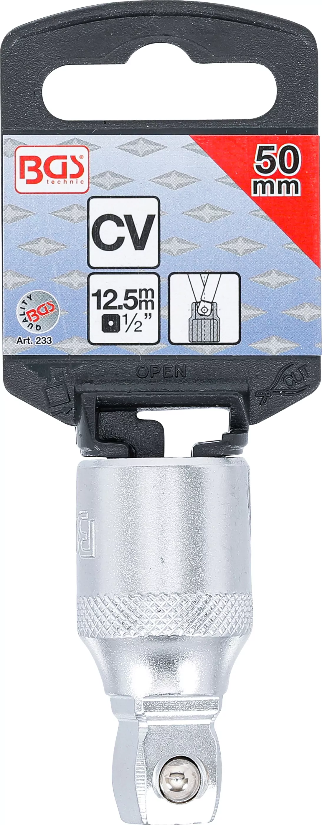 Kipp-Verlängerung | 12,5 mm (1/2") | 50 mm