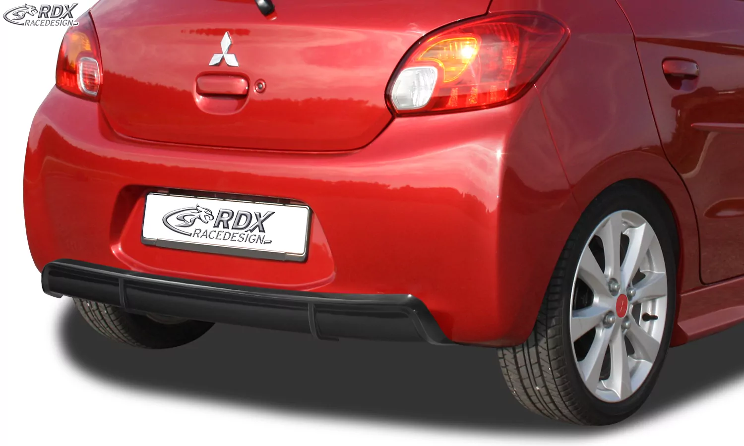 RDX Heckansatz für MITSUBISHI Space Star & Mirage -2016 Diffusor Heckblende Heckdiffusor