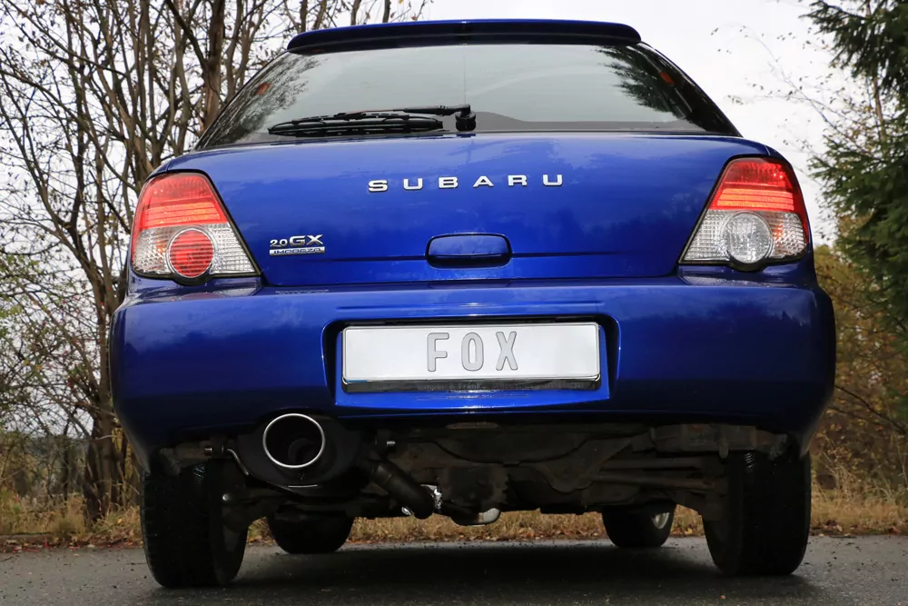 Subaru Impreza GD/ GG - Stufenheck/ Kombi  Endschalldämpfer Ø63,5mm - 129x106 Typ 44