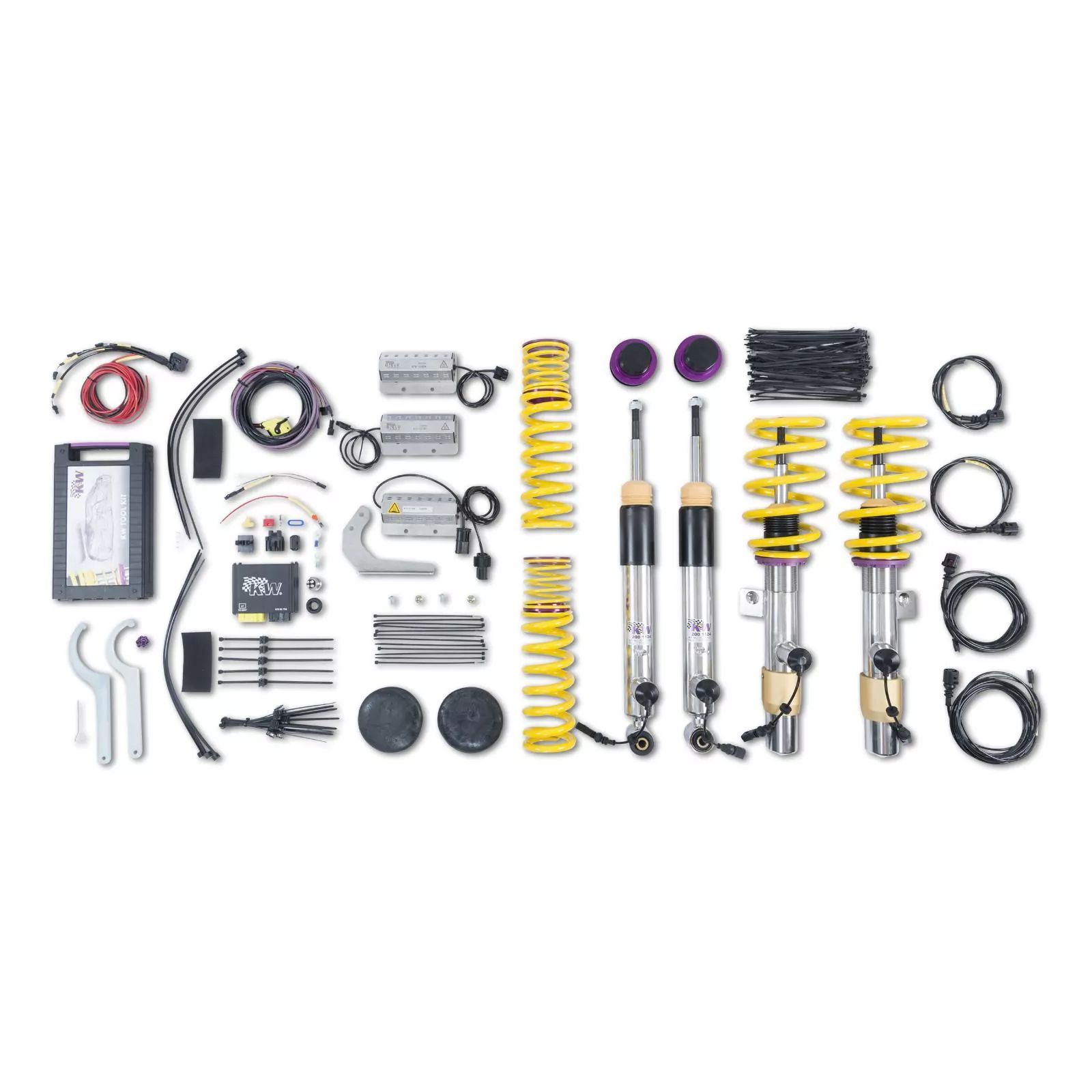 KW DDC - ECU Gewindefahrwerk inox (inkl. Stilllegung für elektronische Dämpfer) BMW 3er Coupe (E92) 390X, 392C, 3C, M-V, M3, M3 GTS, M390 01/2005-12/2013