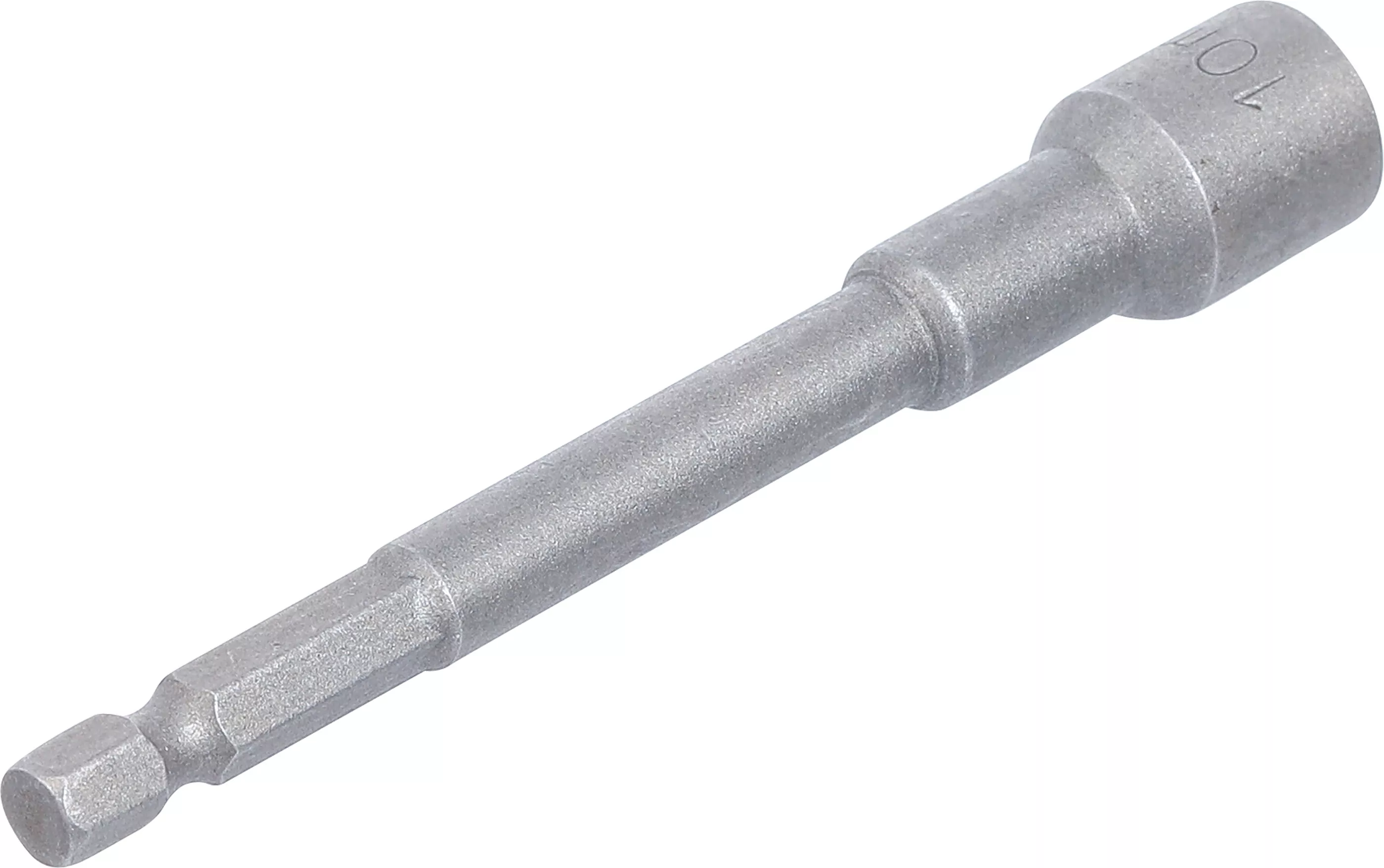 Steckschlüssel-Einsatz Sechskant, extra lang | für Bohrmaschinen | Antrieb Außensechskant 6,3 mm (1/4") | SW 10 mm