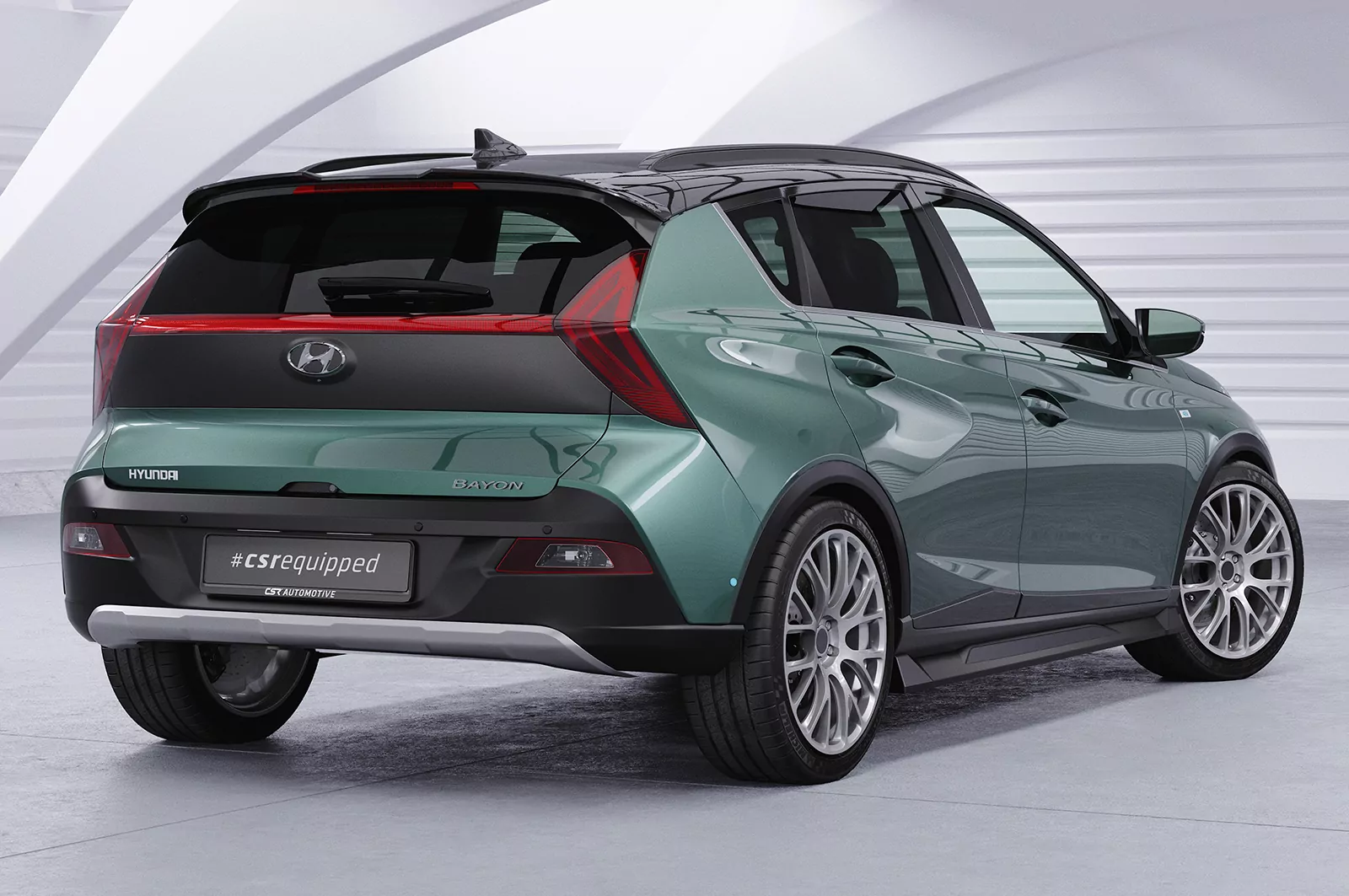 Seitenschweller für Hyundai Bayon SS540 Schwarz Strukturiert