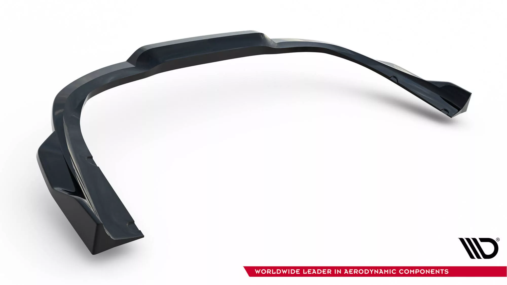 Hinten Splitter (mit Einem Vertikalem Balken) Porsche 911 Turbo S Sport Package 992 Schwarz Hochglanz