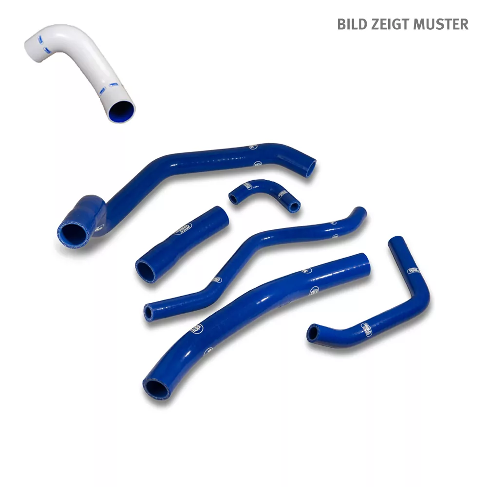 SAMCO SPORT Siliconschlauch Kit nur Verbindungsschläuche zum Kühler weiß für Yamaha YZF-R1 Modelljahr 2007-2008