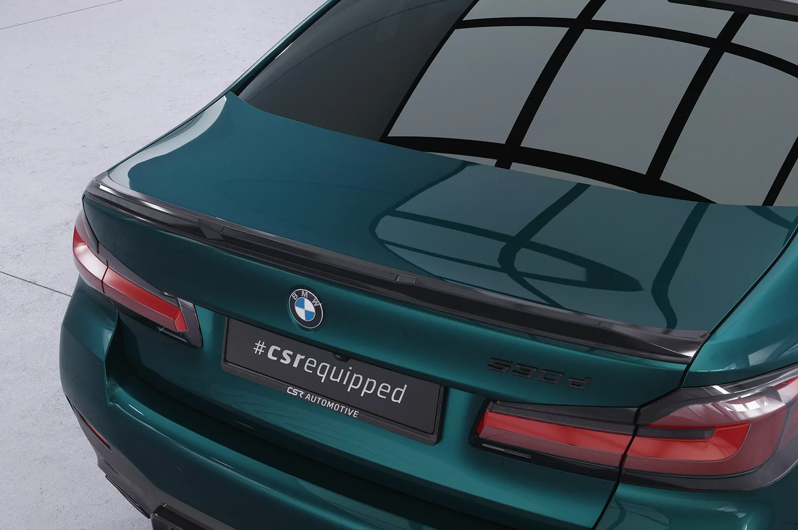 Heckflügel mit ABE für BMW 5er G30 Limousine HF992 Schwarz Strukturiert